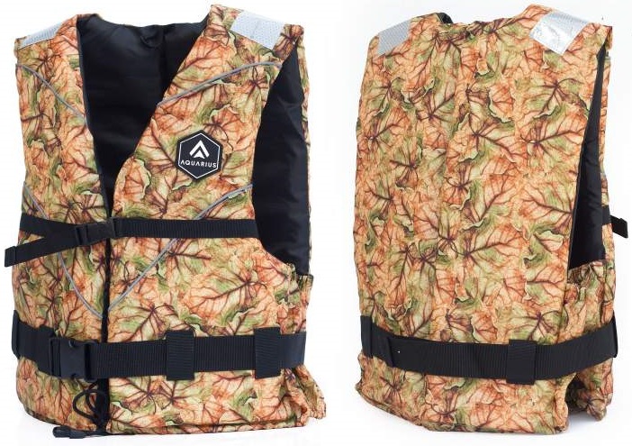 E-shop Kolibri plávajúca vesta aquarius camo angler - veľkosť s-m