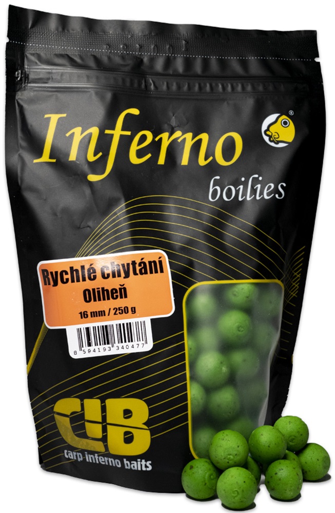 Carp inferno boilies pre rýchle chytanie 250 g 16 mm oliheň