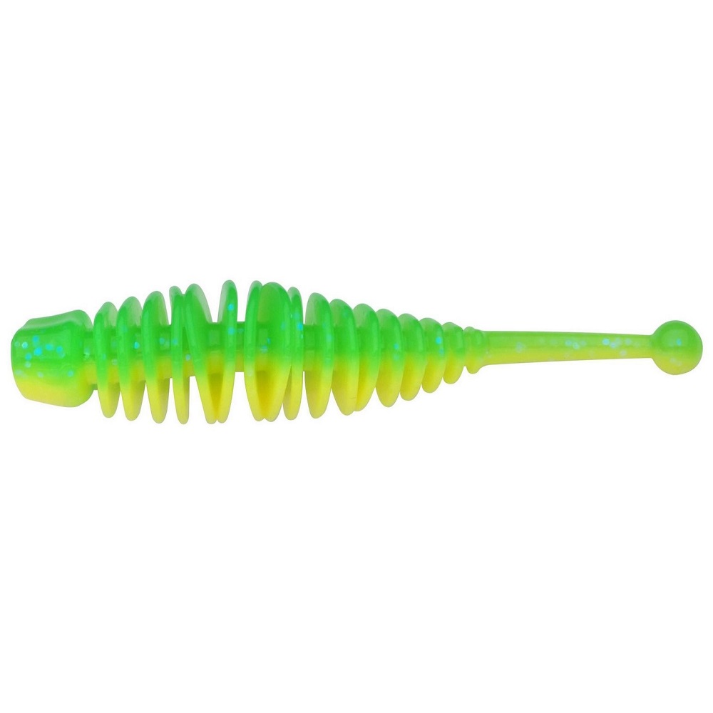 Berkley gumová nástraha powerbait naiad spring green sunshine yellow - 7 cm 8 ks