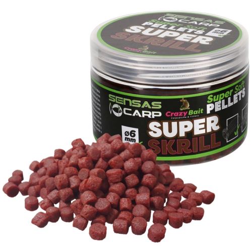 Sensas Mäkčené Pelety Super Soft Super Krill 4 mm 60 g