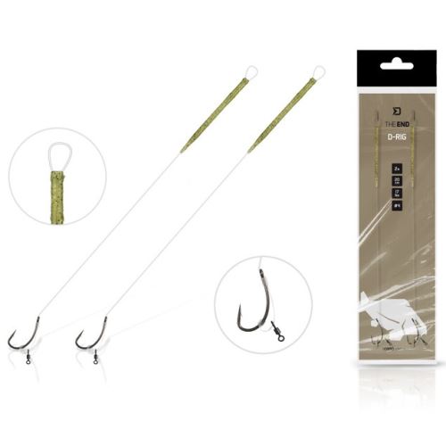Delphin Náväzec TheEND D-Rig 20 cm 17 lb 2 ks