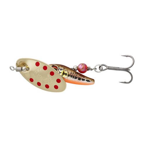 Savage Gear Rotačka Sticklebait Spinner Minnow Gold Red