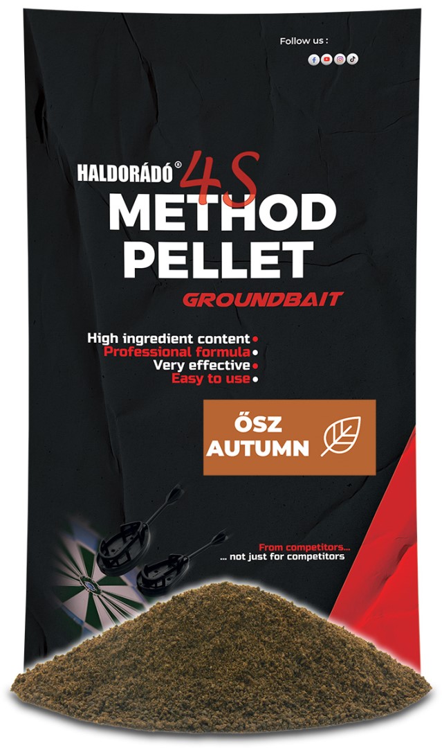 E-shop Haldoradó krmítková zmes 4s method pellet groundbait 400 g - jeseň