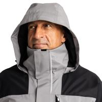 Adventer & Fishing Membránová Bunda Titanium Black (16)