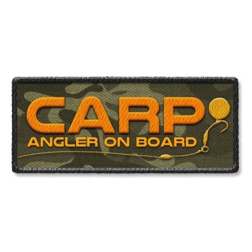 4ANGLERSDESIGN Samolepka 73 Carp Angler On Board