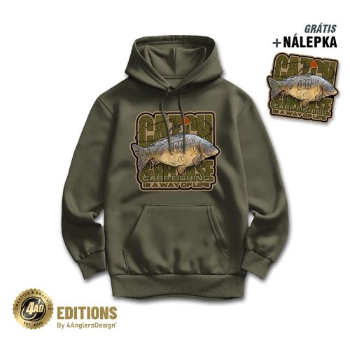 4ANGLERSDESIGN Mikina Catch and Release Is A Way Of Life