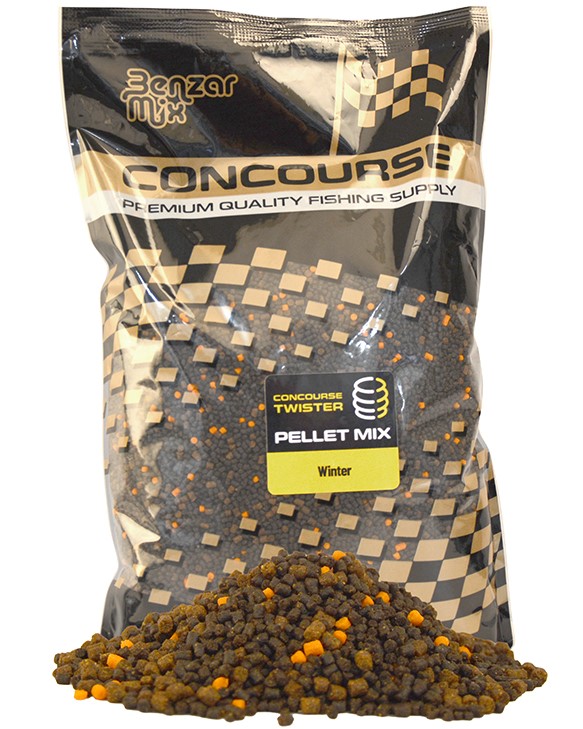 Benzar mix mikro pelety concourse twister pellet mix 2 a 4 mm 800 g - zimný mix peliet