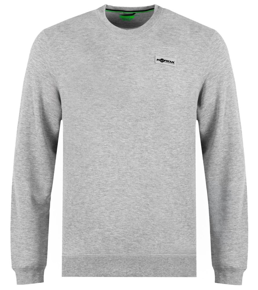 Korda tričko s dlhým rukávom patch crewneck heather grey - s
