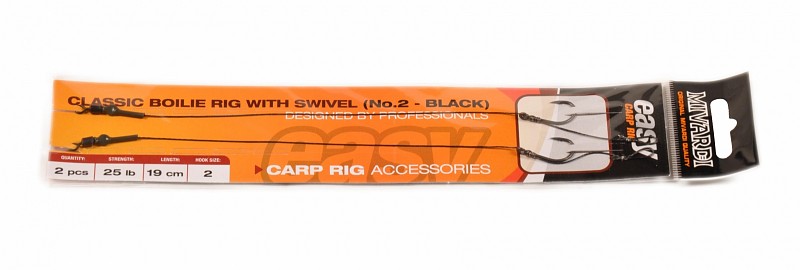 E-shop Mivardi náväzec classic boilies rig easy s obratlíkom 2 kusy 25 lb-veľkosť 2