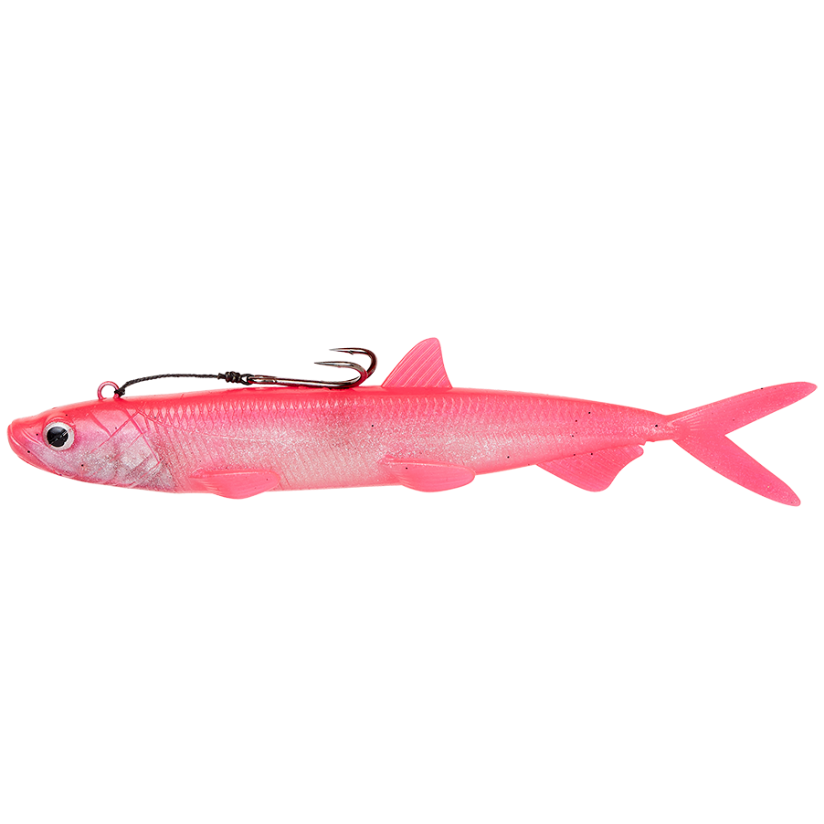 Madcat gumová nástraha pelagic cat lure sinking fluo pink uv - 21 cm 75 g