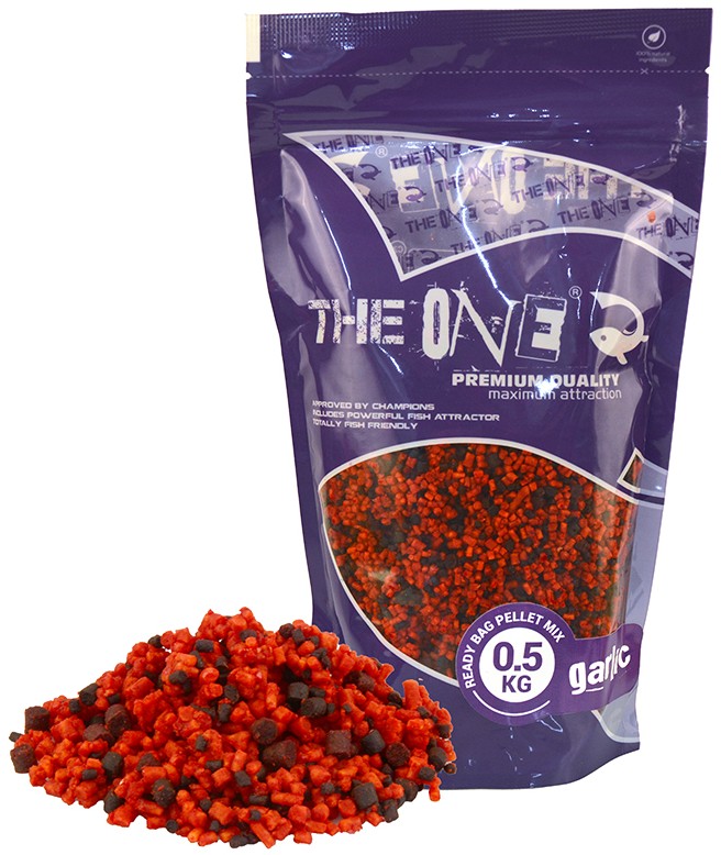 E-shop The one pelety ready bag pellet mix 500 g - purple garlic