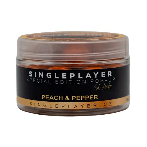 Singleplayer Plávajúce Boilie Special Edition Pop-Up Peach & Pepper 50 g