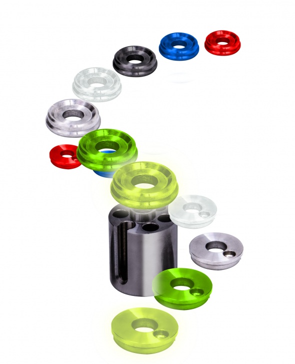 Solar koncovky lock & load end caps - fluorescenčná