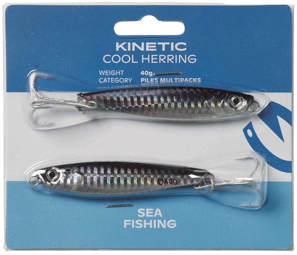 Kinetic pilker cool herring black silver 2 ks - 25 g