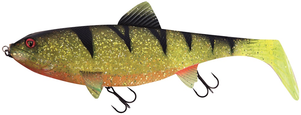 Fox rage gumová nástraha giant replicant uv perch - 35 cm 443 g