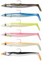 Savage Gear Gumová Nástraha Sandeel V2 Green Silver 2+1 (2)