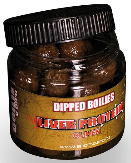 Sportcarp boilies v dipe dipped boilies 200 ml 18 mm-oliheň