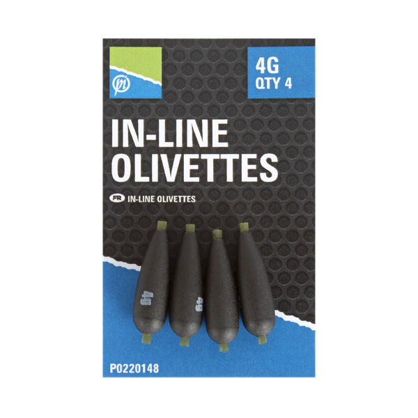 E-shop Preston innovations olovká inline olivettes 4 ks - 5 g