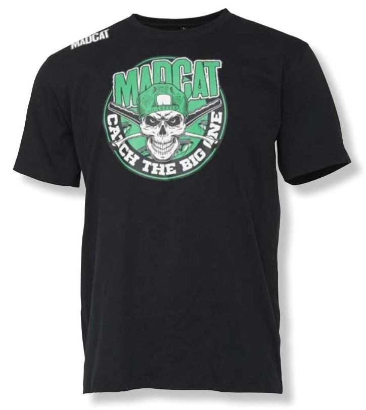 Madcat tričko skull logo t-shirt black - m