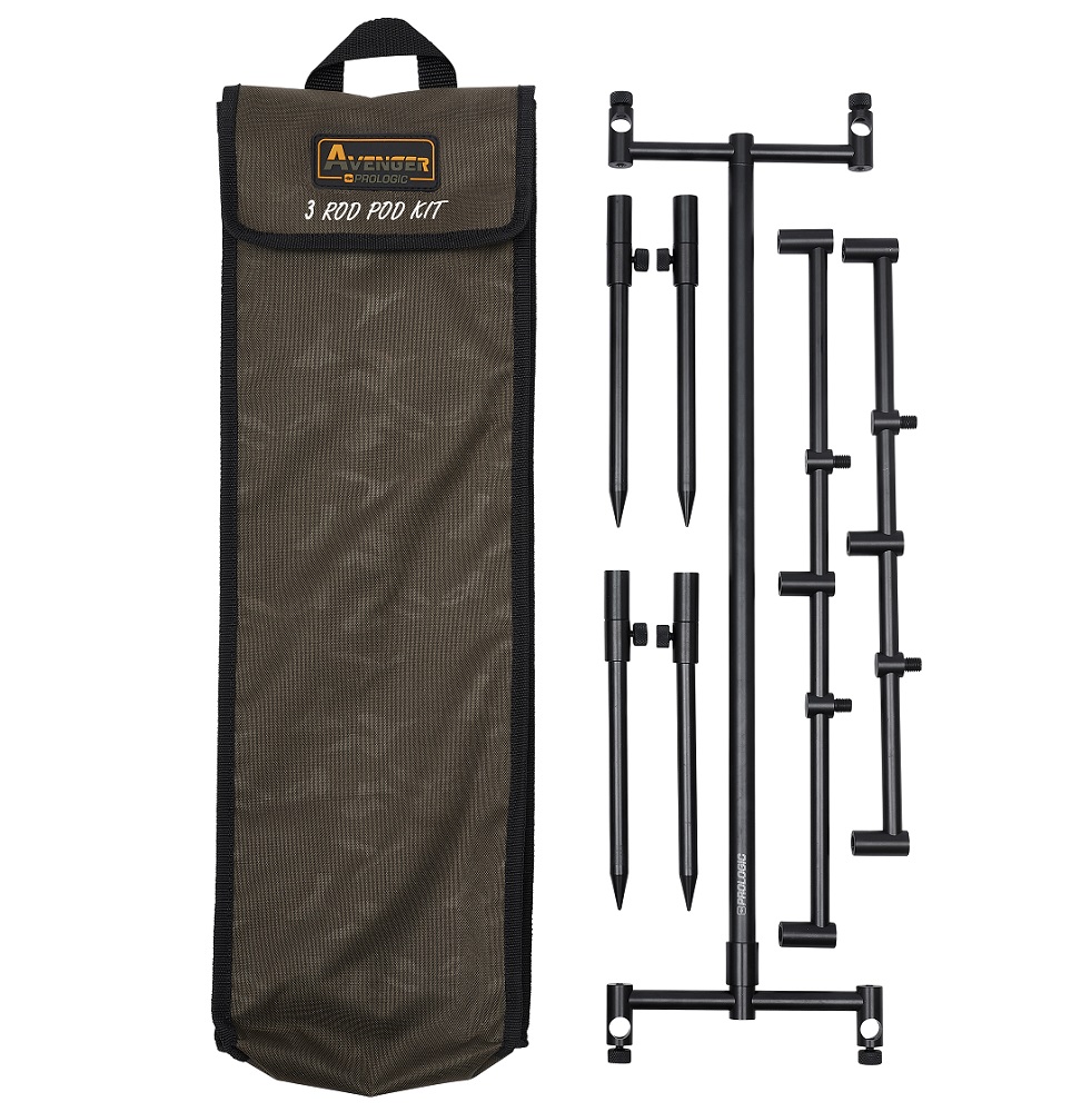 Prologic stojan avenger rod pod kits carrycase 3 rod.