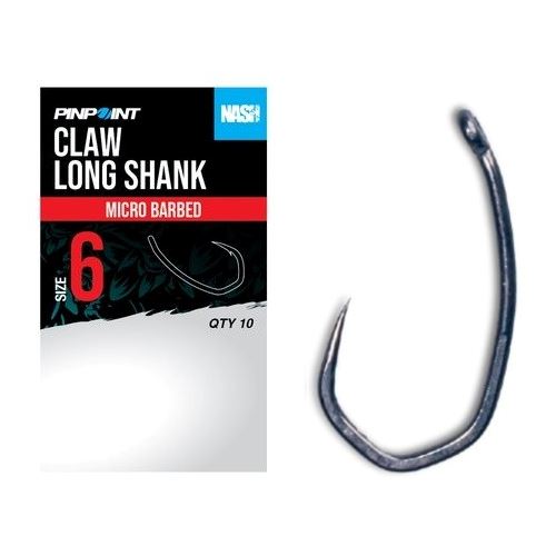 Nash Háčiky Claw Long Shank Micro Barbed 10 ks