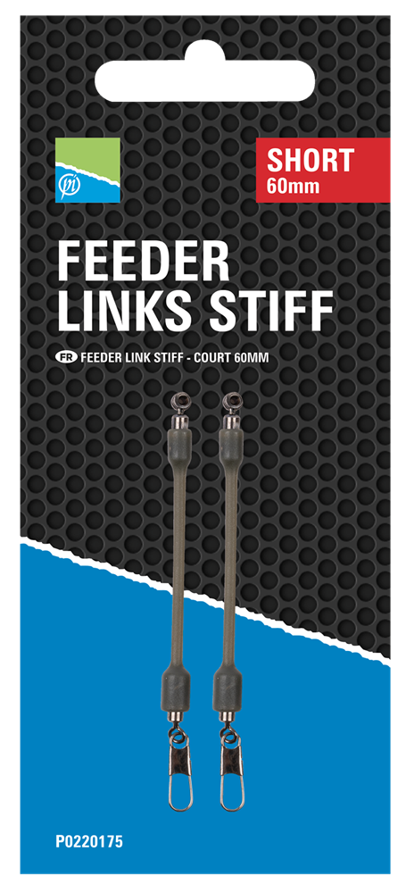 Preston innovations záveska feeder links stiff 2 ks - short 60 mm