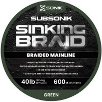 Sonik Šnúra Subsonik Sinking Braid Green 0,20 mm 18,14 kg (1)