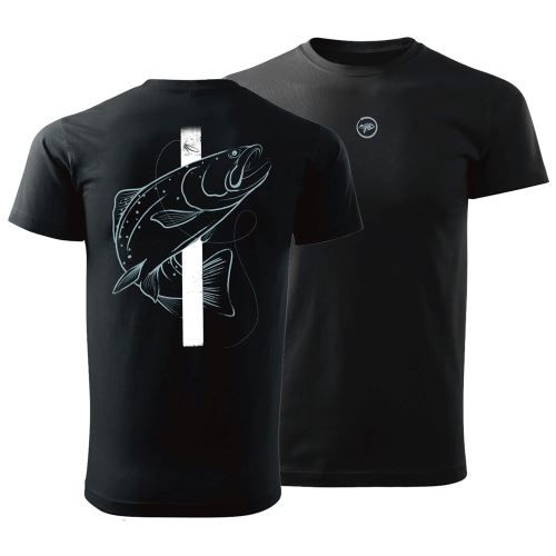 Giants Fishing Tričko Pánska Pstruh Čierne