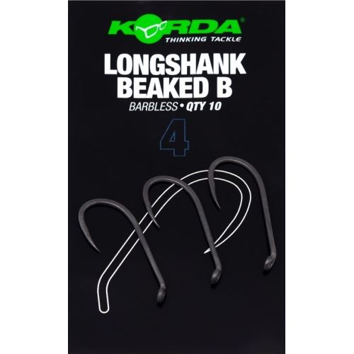 Korda Háčiky Longshank Beaked Barbless 10 ks