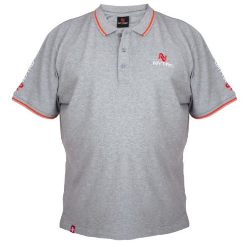 Nytro Tričko Light Marl Grey Polo Shirt