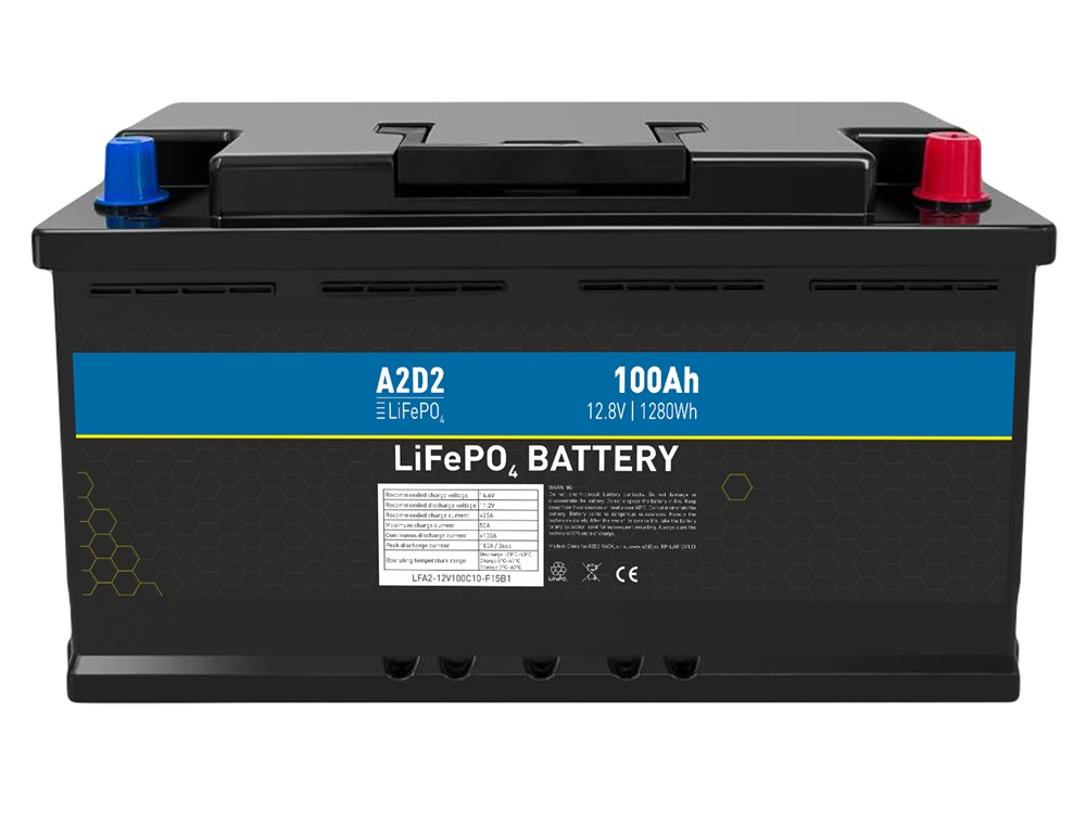 E-shop A2d2 batéria lifepo4 12,8 v 100ah f15 car battery case rept cells