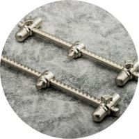 One More Cast Hrazdy Elbowz High-Grade 316 Stainless Steel 2 Rod Std 8" & 7" 2 ks One More Cast Hrazdy Elbowz High-Grade 316 Stainless Steel 2 Rod Std 8" & 7" 2 ks