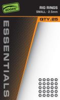 Fox Krúžky Edges Essentials Rig Rings 25 ks