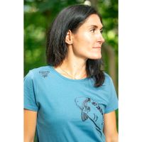 Giants Fishing Tričko Dámske Plávajúci Kapor Modré (1)