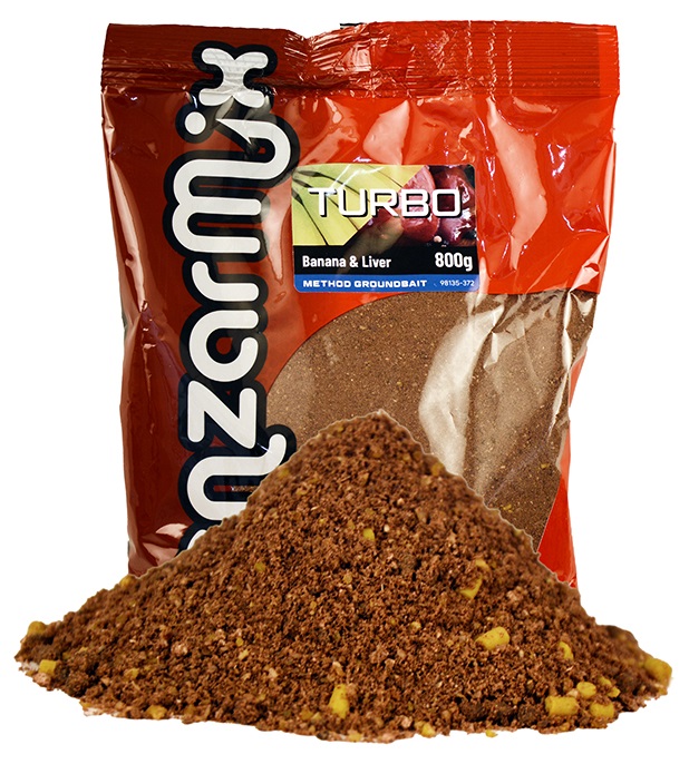 Benzar mix krmítková zmes turbo method 800 g - banán pečeň