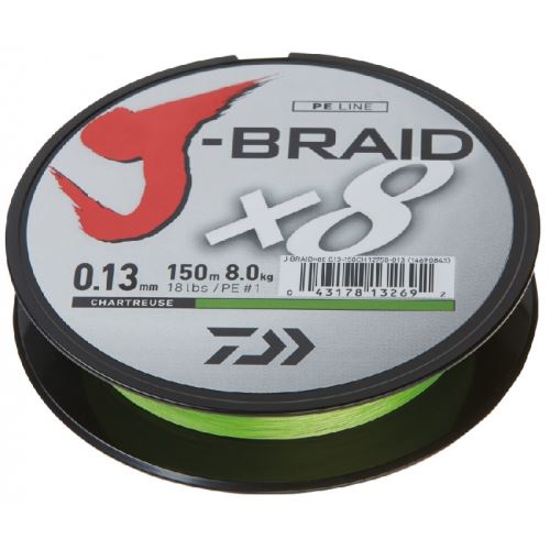 Daiwa Splietaná Šnúra J-Braid Chartreuse 150 m