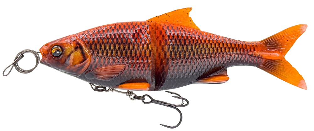 Savage gear gumová nástraha 3d line thru glide roach slow sinking black orange koi - 17 cm 78 g