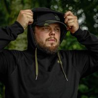 Avid Carp Mikina Minimal Hoodie Black (4)