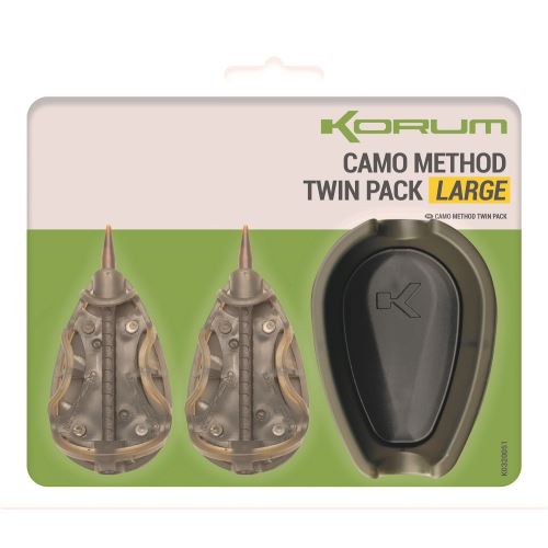 Korum Set Kŕmitok A Formičky Camo Method Twin Pack