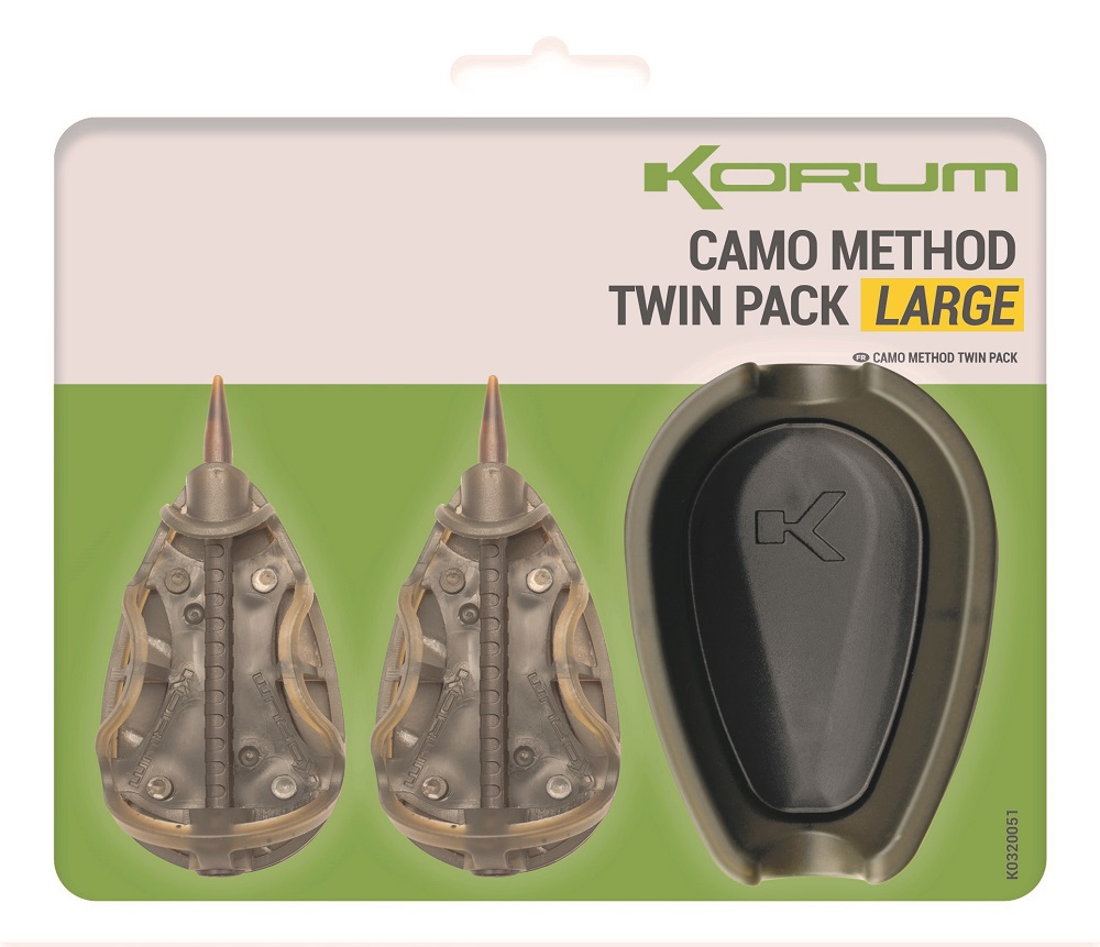 E-shop Korum set kŕmitok a formičky camo method twin pack - large