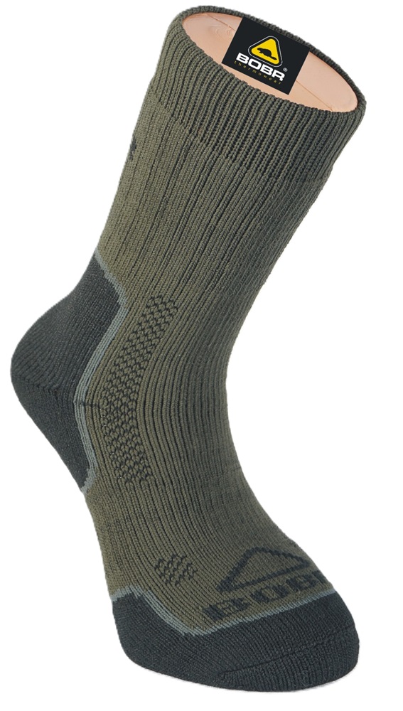 E-shop Bobr ponožky záťažové khaki - 41-42