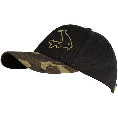Avid Carp Šiltovka Black And Camo Cap