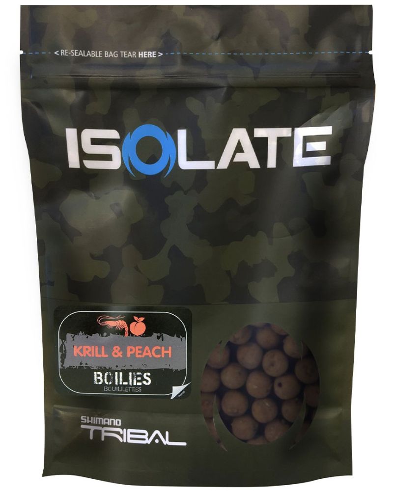 E-shop Shimano boilie isolate krill peach - 1 kg 24 mm