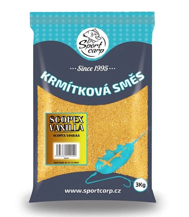 E-shop Sportcarp krmítková zmes 3 kg - scopex vanilla