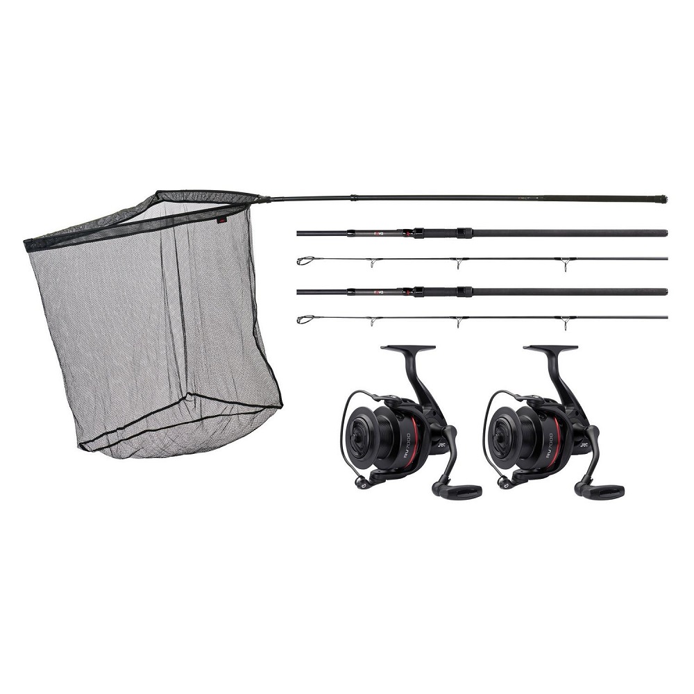 Jrc set prútov rova lt 2 rod kit 1+1 + 2 navijaky rova rv7000 + podberák 40"