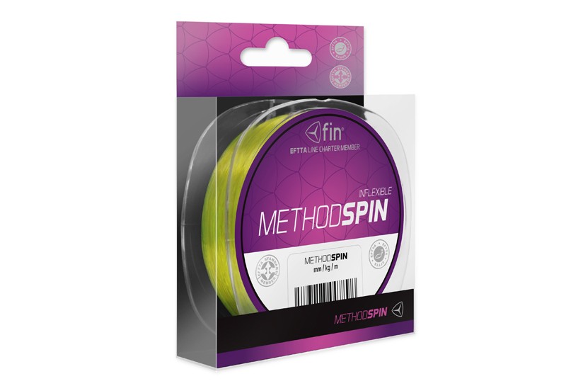 Fin vlasec method spin žltá 300 m-priemer 0,14 mm / nosnosť 4 lb