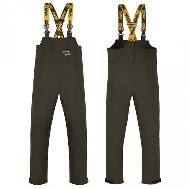 E-shop Vass nepremokavé nohavice 175 team vass bib & brace salopettes khaki - m