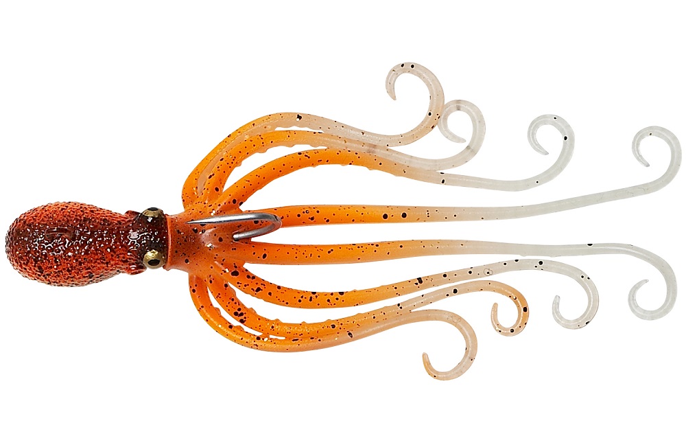 Savage gear gumová nástraha 3d octopus orange glow uv-15 cm 70 g