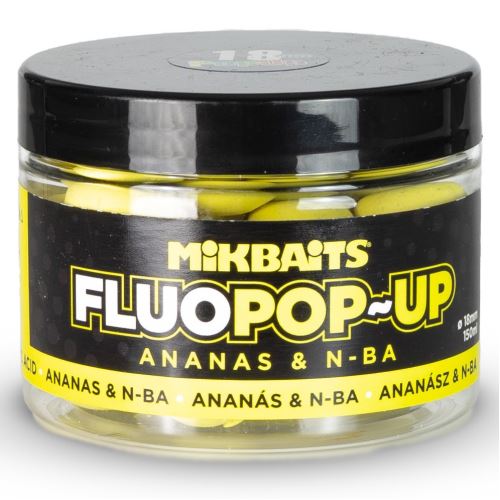 Mikbaits Plávajúce Boilie Fluo Ananás N-BA 150 ml