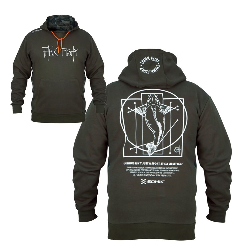 Sonik mikina hoodies by think fishy art - xl